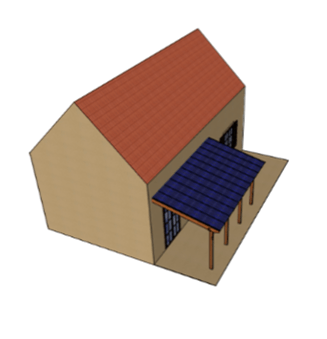 Mise en oeuvre de panneaux solaires sur des annexes à l'habitation